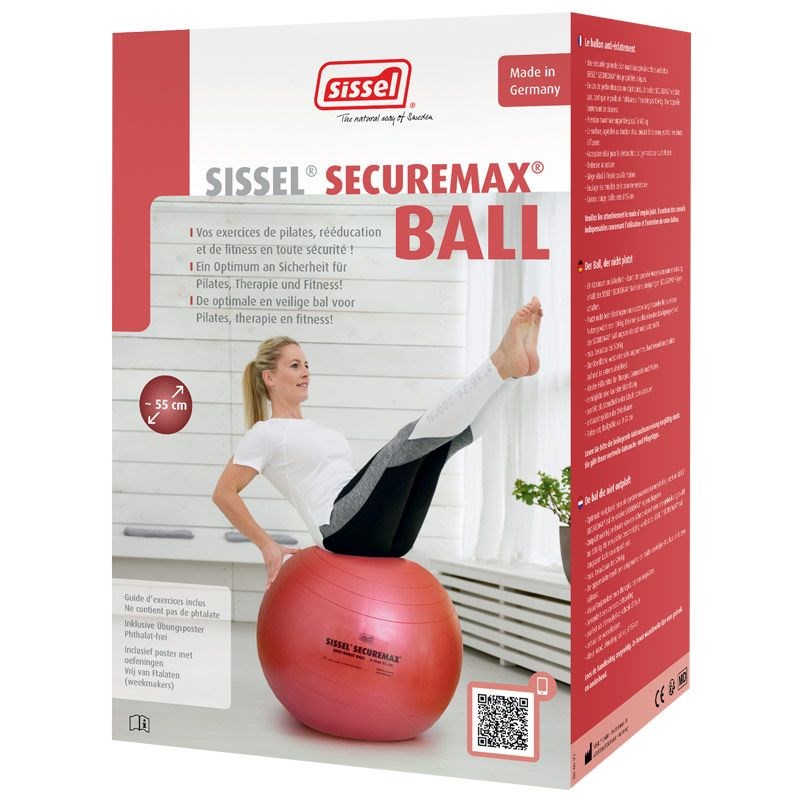 SisselFrance - Ballon de gymnastique securemax rouge