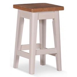 Lot de 2 tabourets bois blanc - bréanna