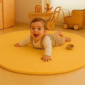 Tapis d'eveil havane en coton bio honey