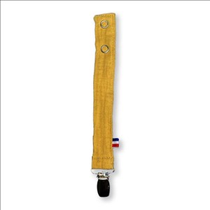 Attache tétine en coton bio teddy honey