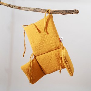 Coussin chaise haute coton bio honey