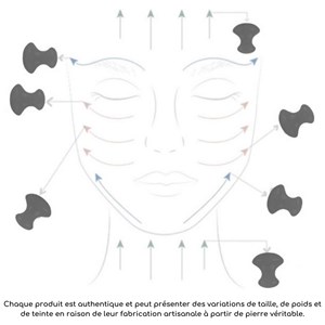 Champi gua sha en quartz rose