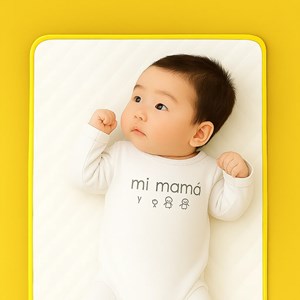 Tapis à langer nomade en coton bio