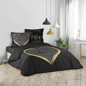 Housse de couette 240x260 crazy love + 2
