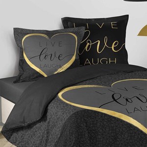 Housse de couette 240x260 crazy love + 2