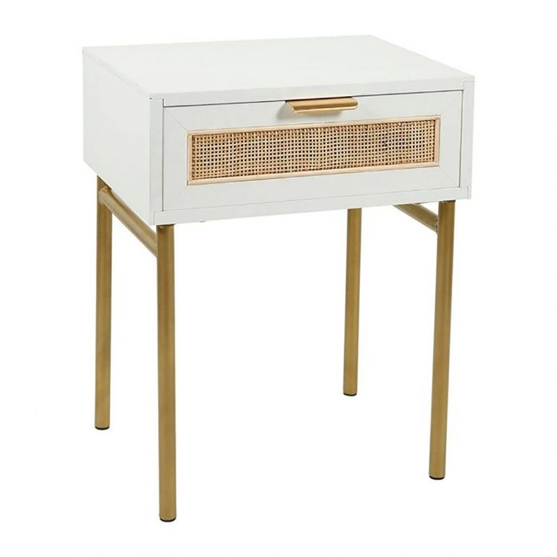 Decoratie - Chevet bois elsa blanc