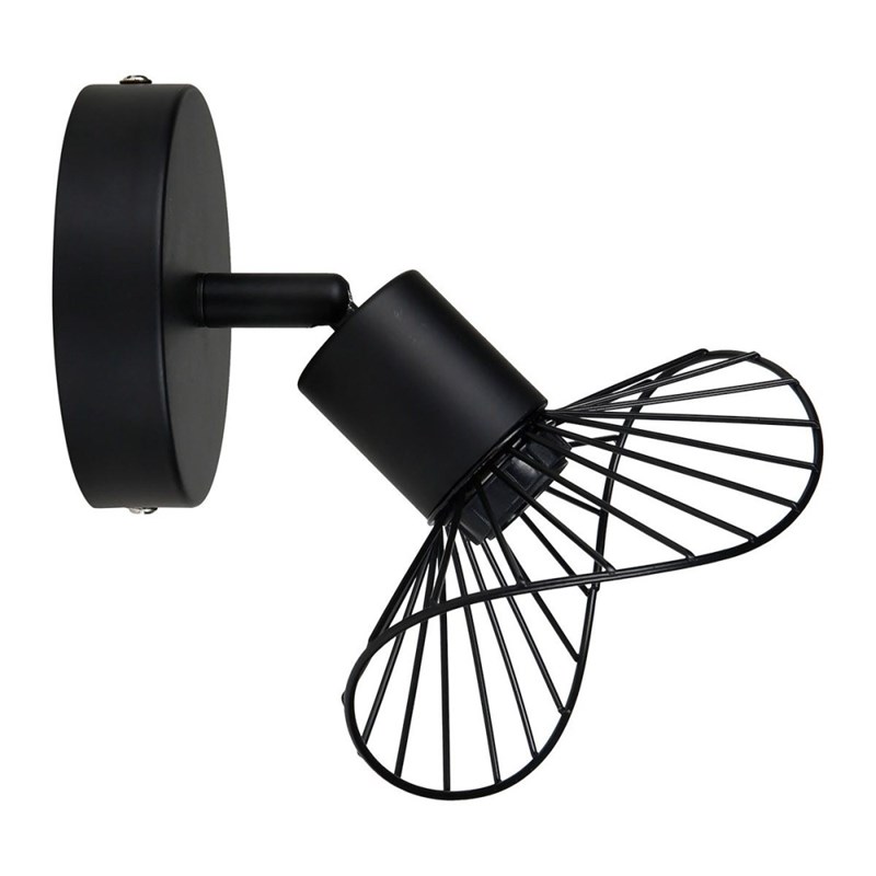 Decoratie - Applique spot orientable capeline noir