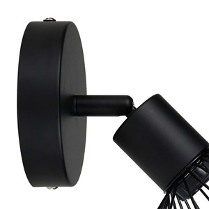 Applique spot orientable capeline noir