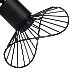 Applique spot orientable capeline noir