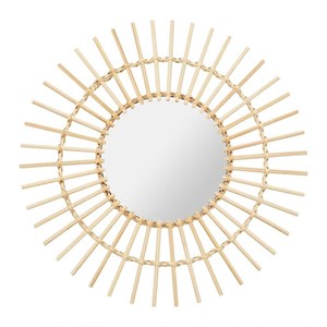 Miroir bambou soleil