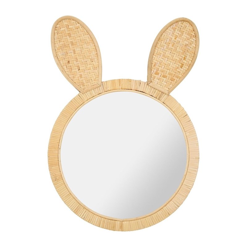 Miroir rotin lapin (Decoratie) - Image 1