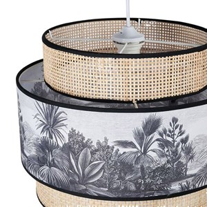 Suspension cannage et tissu ombrage d40