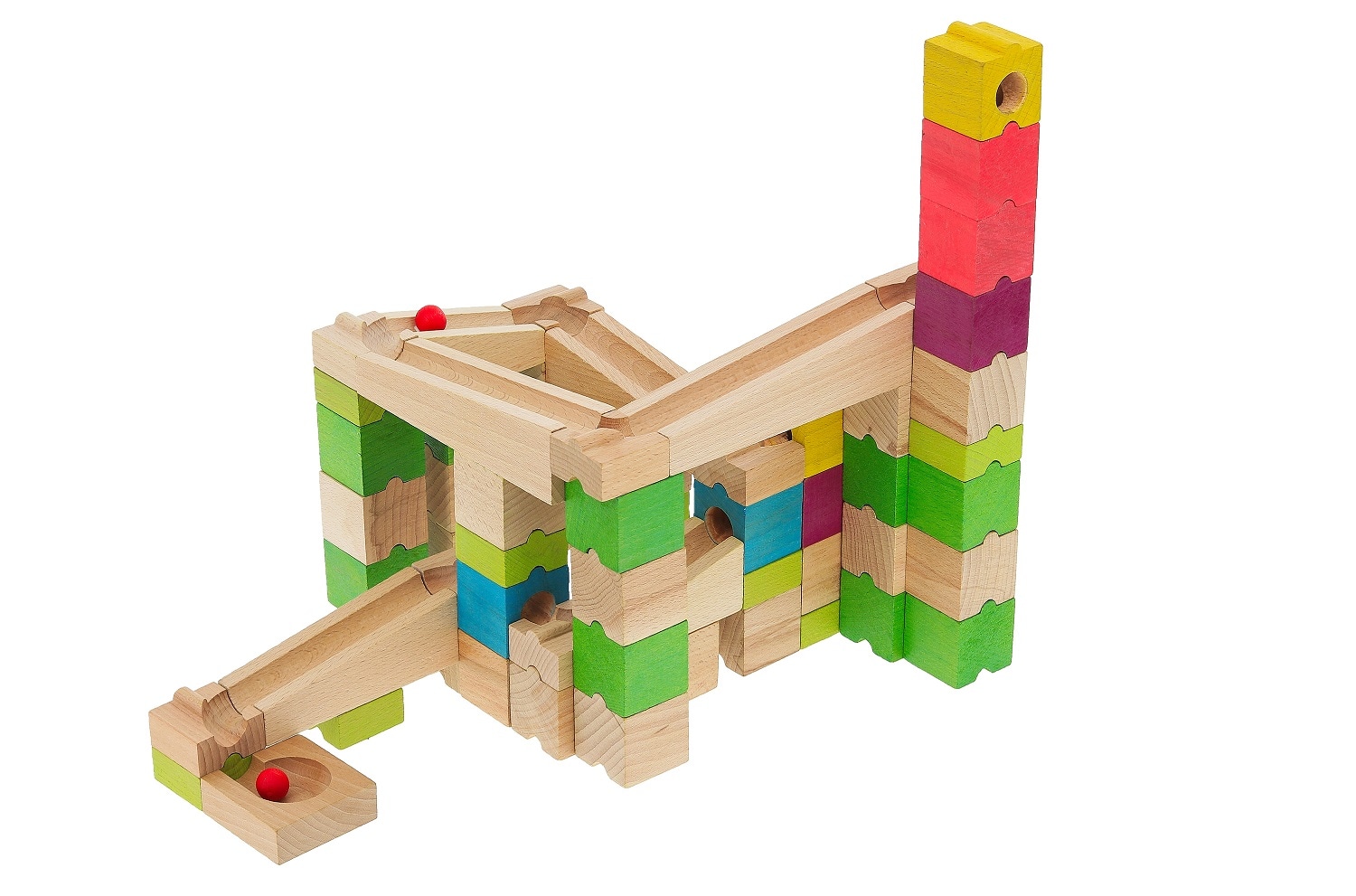 Circuit de billes en bois à construire : idée cadeau enfant 4 ans