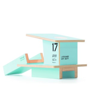 Beach tower teal santa monica