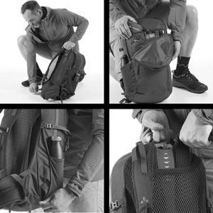 Sac à dos vaude wizard 24+4 rouge