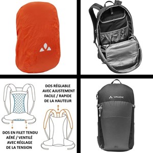 Sac à dos vaude wizard 18+4 marron