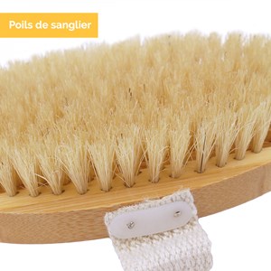 Lot de 2 brosses à poils en bambou 42