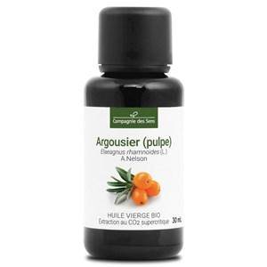 Argousier (pulpe) - huile végétale vierge bio - 30ml - flacon en verre