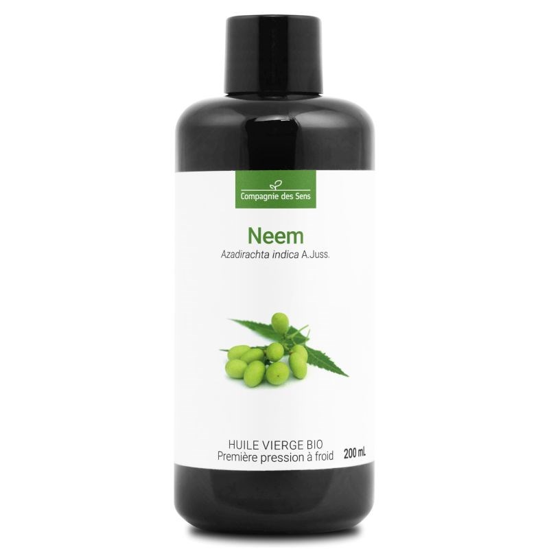 Huile de neem bio - 200ml - fraîcheur garantie oxycert® - vierge & de 1?? pressi