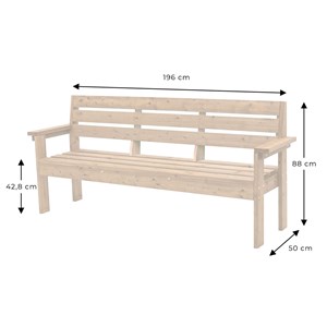 Banc de jardin en bois 3 places