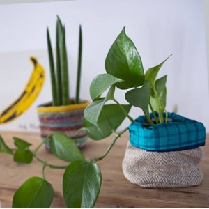 Cache-pot en chanvre 21cm