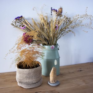 Cache-pot en chanvre coton 13cm