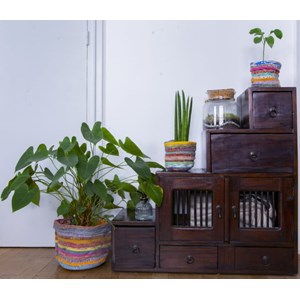 Cache-pot 100% upcyclé 23cm