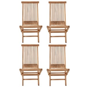 Salento - lot de 4 chaises en teck