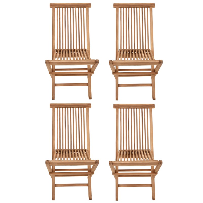 Salento - lot de 4 chaises en teck