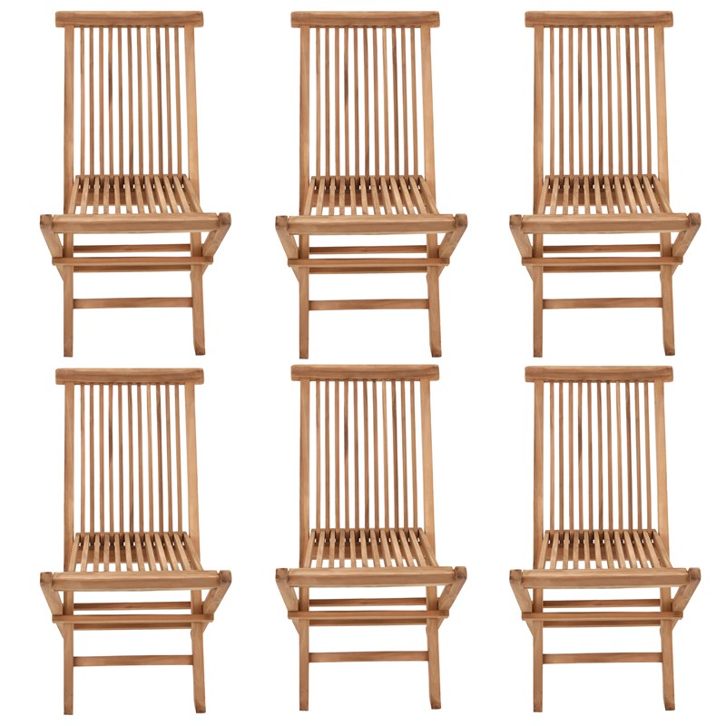 10/18 - Salento - lot de 6 chaises en teck