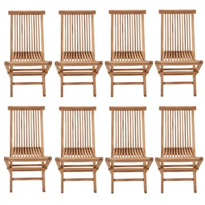 Salento - lot de 8 chaises en teck