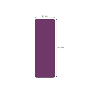 Coussin yoga plat prune bleu Violet