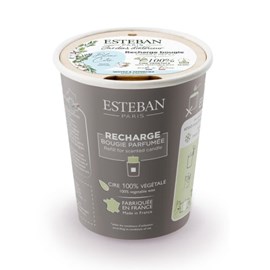 Recharge pour bougie 180g blanc coton