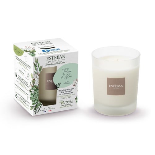 Esteban - Bougie parfumée 180g fleur d'aloe