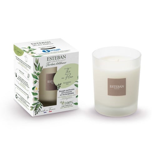 Esteban - Bougie parfumée 180g thé en fleur