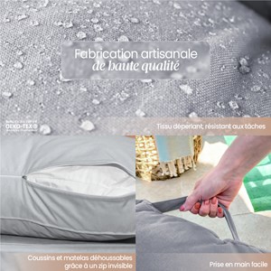 Kit coussins de palette déhoussables