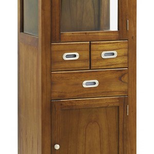 Vaisselier 3 tiroirs bronze bois-bronze