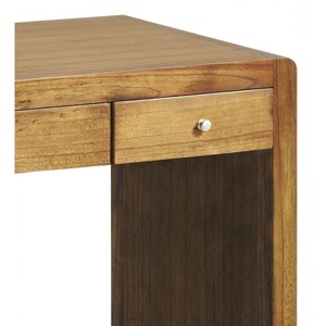 Bureau 3 tiroirs bronze bois-bronze