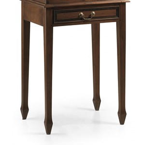 Bureau 5 tiroirs bronze bois marron -