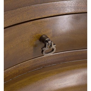 Table de chevet 2 tiroirs bronze bois