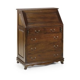 Commode 8 tiroirs bronze bois marron -