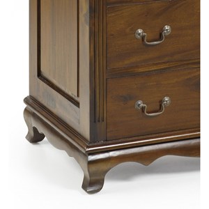 Commode 8 tiroirs bronze bois marron -