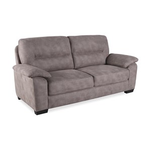 Canapé 3 places polyester gris - izenia