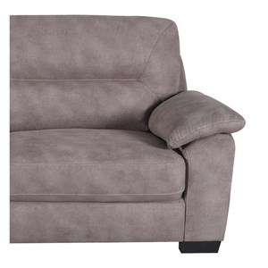 Canapé 3 places polyester gris - izenia