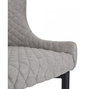 Chaise polyester-métal gris - izenia