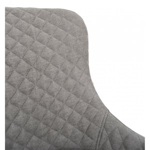 Chaise polyester-métal gris - izenia