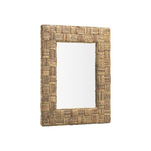 Miroir rotin rotin marron - décoration