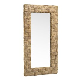 Miroir rotin rotin marron - décoration