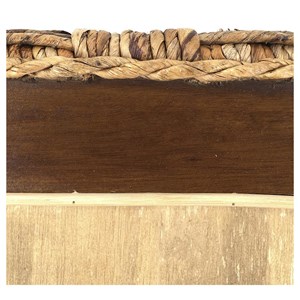 Miroir rotin rotin marron - décoration