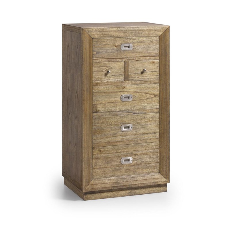 Chiffonnier 6 tiroirs bronze bois-bronze